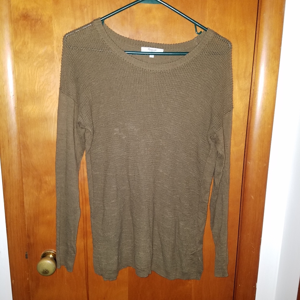 Madewell Olive Green Knit Sweater